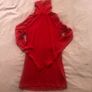 H&M | red turtleneck